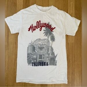 HOLLYWOOD Boys White T-Shirts Size XL